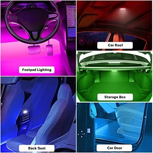 LED Car Interior Lighting, Finger Touch Sensor Reading Lamp, ,7 Colors LED Interior Car Lights, Wireless Magnetic Welcome Cars Lamp, Auto Roof Ceiling Reading Lamp, LED Car Styling Night Light Mini USB Charging Car Light LED Car Interior Lighting, Finger Touch Sensor Reading Lamp, ,7 Colors LED Interior Car Lights, Wireless Magnetic Welcome Cars Lamp, Auto Roof Ceiling Reading Lamp, LED Car Styling Night Light Mini USB Charging Car Light